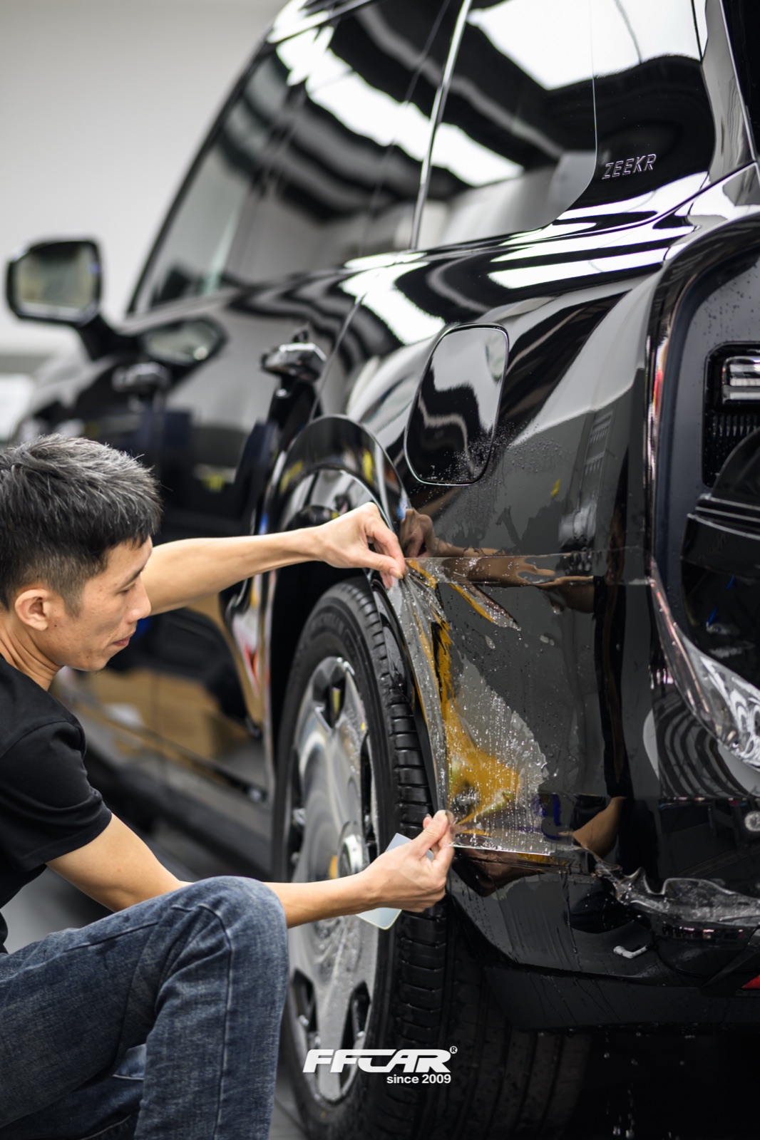 极氪9X隐形车衣施工图 7